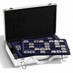 Valisette numismatique CARGO L 6, pour 240 pièces de 2€ en capsules, 6 plateaux inclus