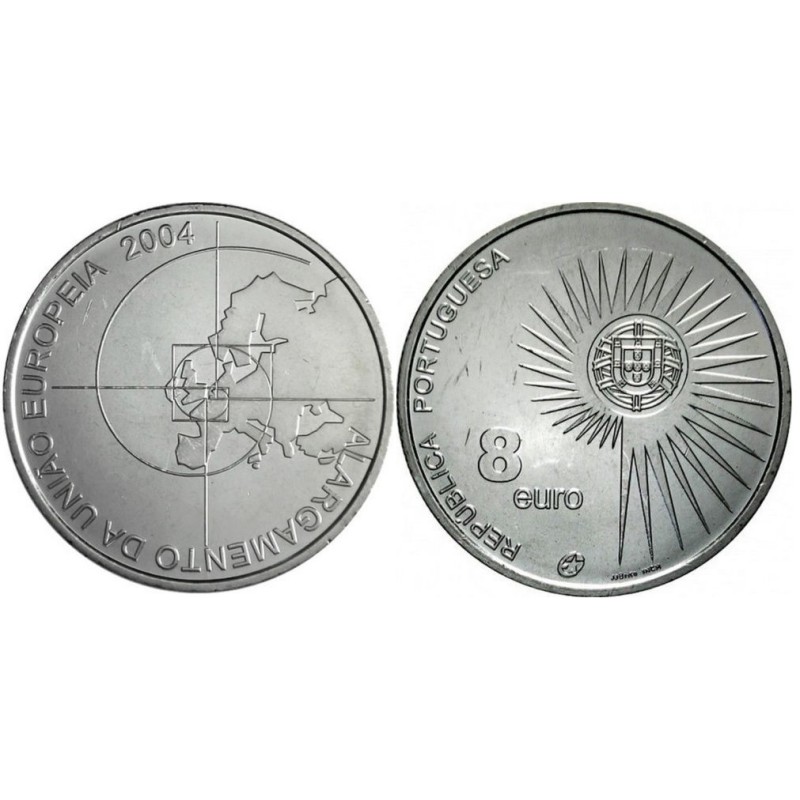 8 Euro Portugal 2004 - elargissement union européenne, 8€