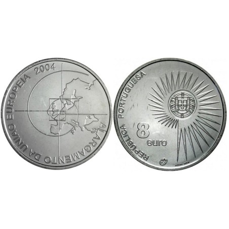 8 Euro Portugal 2004 - elargissement union européenne, 8€