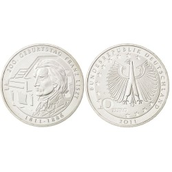 10 Euro Allemagne 2011 - Franz Liszt 10€