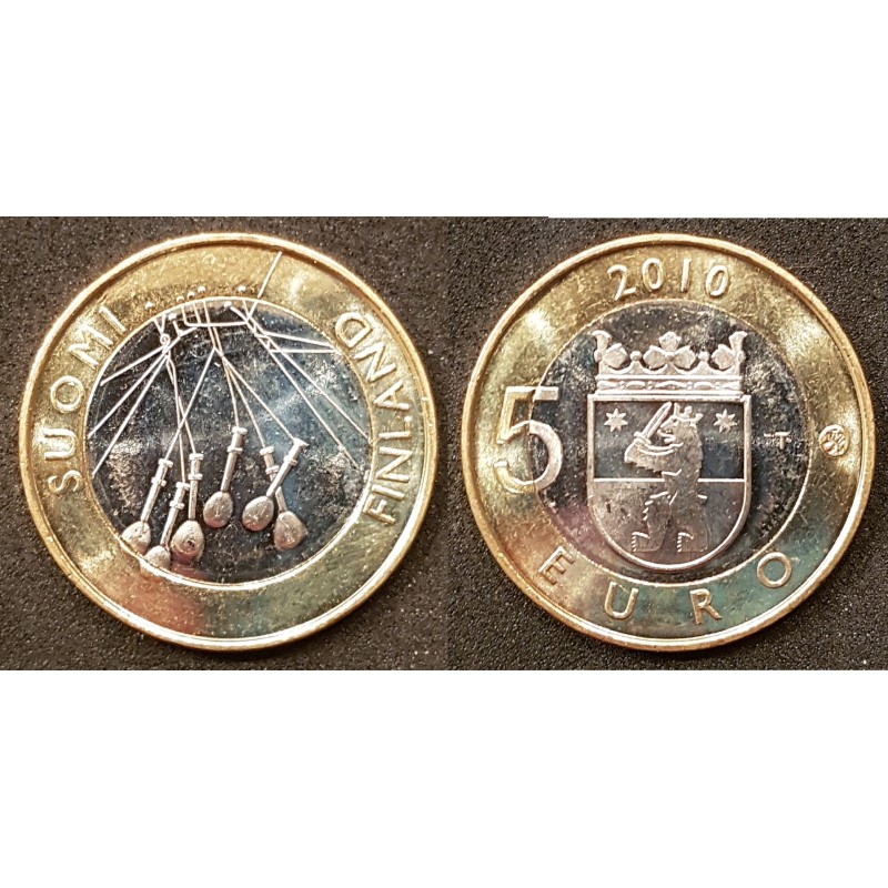 5 euros Finlande 2010, Satakunta pièce de monnaie