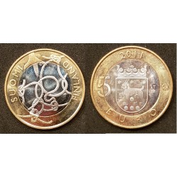5 euros Finlande 2011, Hame pièce de monnaie