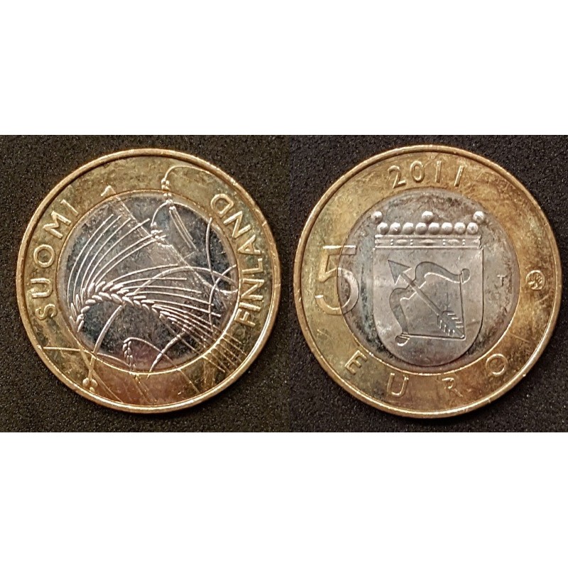 5 euros Finlande 2011, Savonia pièce de monnaie