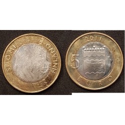 5 euros Finlande 2011, Uusimaa pièce de monnaie
