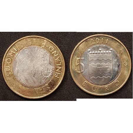 5 euros Finlande 2011, Uusimaa pièce de monnaie