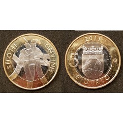 5 euros Finlande 2011, Carelia pièce de monnaie