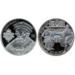 20 Euro Autriche 2002 - Ferdinand 1er 10€