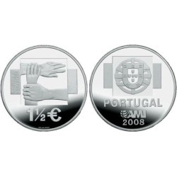 1.50 Euro Portugal 2008 - Contre l'indiférence, 1,50€