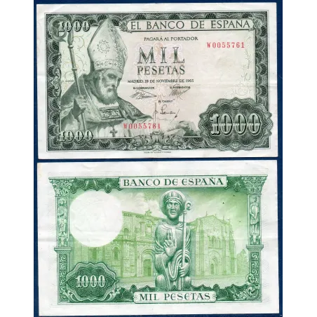 Espagne Pick N°151, Billet de banque de 1000 pesetas 1965