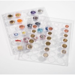 Pochettes ENCAP, transparentes pour 5 Séries d'Euro sous capsules