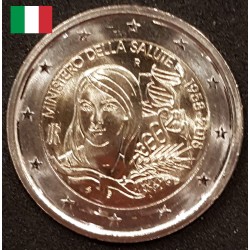 2 euros commémorative Italie 2018 Ministère de la Santé  piece de monnaie €