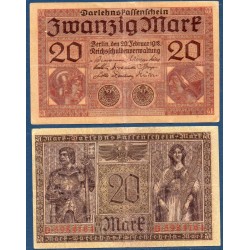 Allemagne Pick N°57, Billet de banque de 20Mark 1918