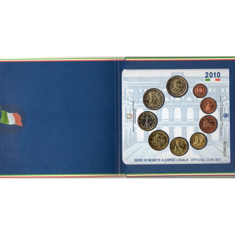 Coffret BU Italie 2010 série de pièce euro brillant universel