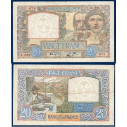 20 Francs Science et Travail TTB 5.12.1940 Billet de la banque de France