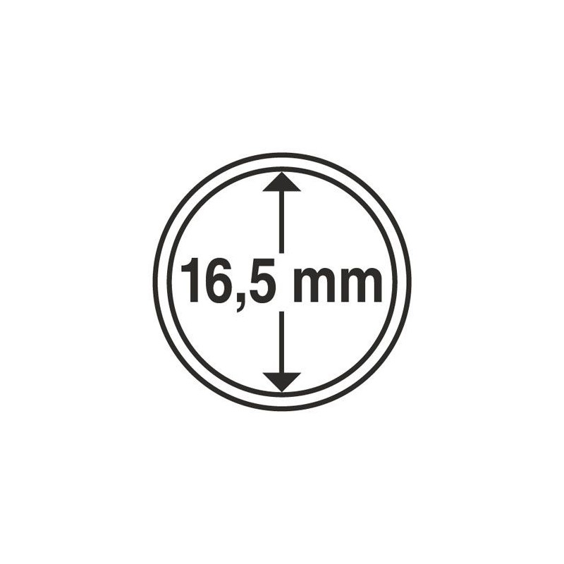capsules diamètre 16,5 mm, pour pièces  1ct euro