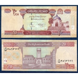 Afghanistan Pick N°68d, Billet de banque de 20 afghanis 2008