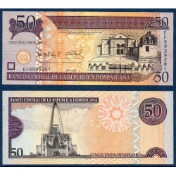 Republique Dominicaine Pick N°176b, spécimen Billet de banque de 50 Pesos 2008