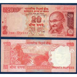 Inde Pick N°103e, Billet de banque de 20 Ruppes 2013 R