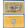 Lituanie P.29b, neuf Billet de 0.10 Talonas 1991 surchargé