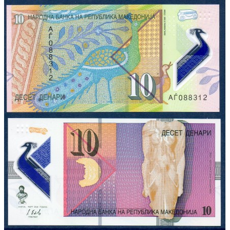 Macedoine P.25, neuf Billet de 10 Denari 2018 Isis
