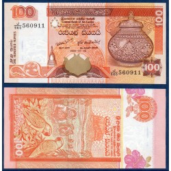 Sri Lanka Pick N°111e, Billet de banque de 100 Rupees 2006