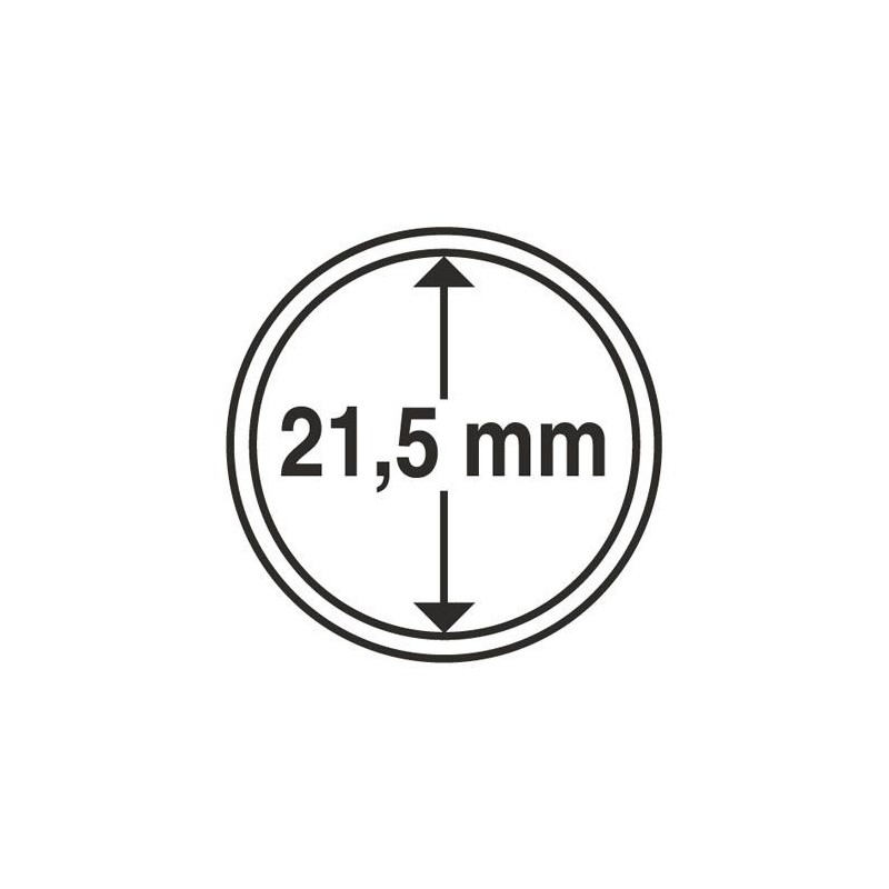 capsules diamètre 21.5 mm, pour pièces  5cts euro