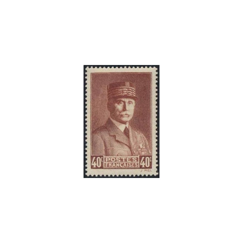 Timbre France Yvert No 470 Maréchal Pétain