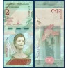 Venezuela Pick N°101, Billet de banque de 2 Bolivares 2018