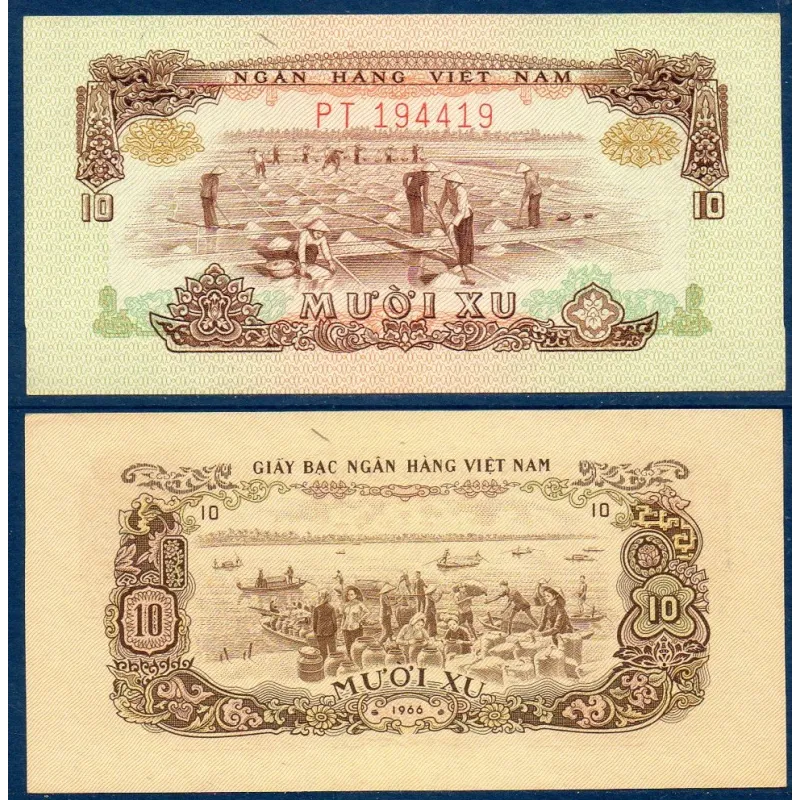 Viet-Nam Sud Pick N°37, Billet de banque de 10 Xu 1966-1975 Viet-Nam Sud Pick N°37, Billet de banque de 10 Xu 1966-1975