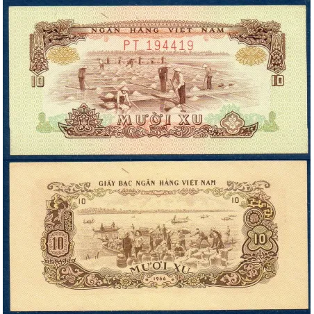Viet-Nam Sud Pick N°37, Billet de banque de 10 Xu 1966-1975
