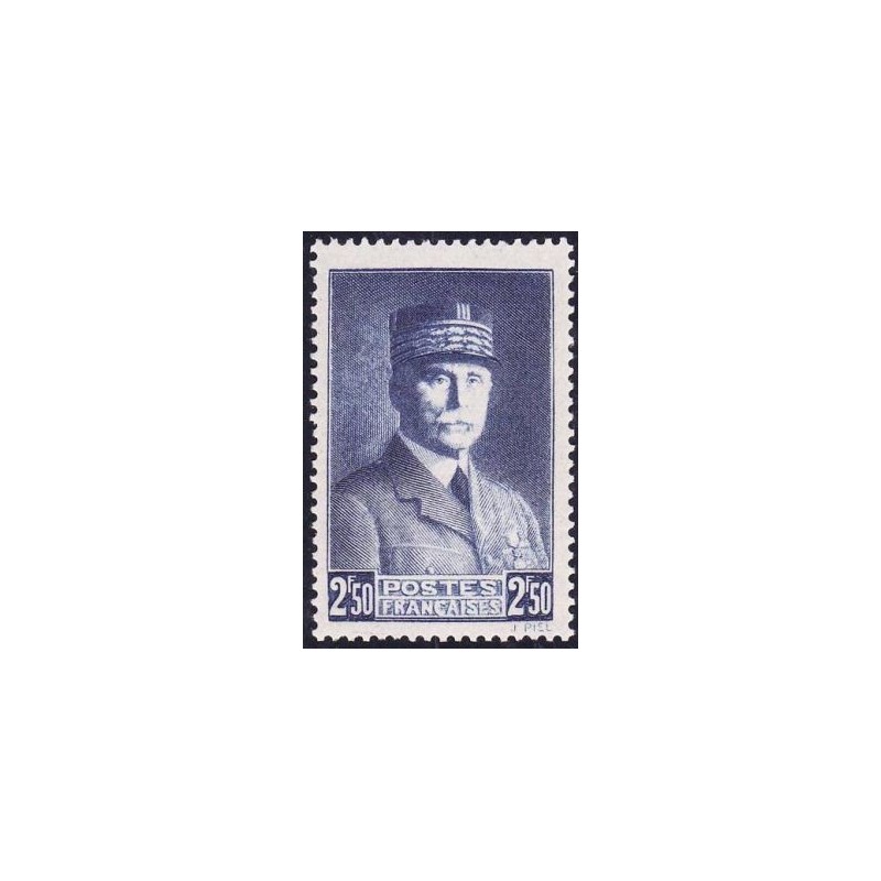 Timbre France Yvert No 473 Maréchal Pétain