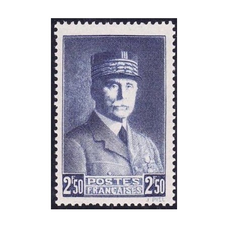 Timbre France Yvert No 473 Maréchal Pétain