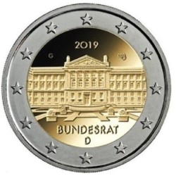 2 euros commémoratives allemagne 2019 bundesrat pieces de monnaie €