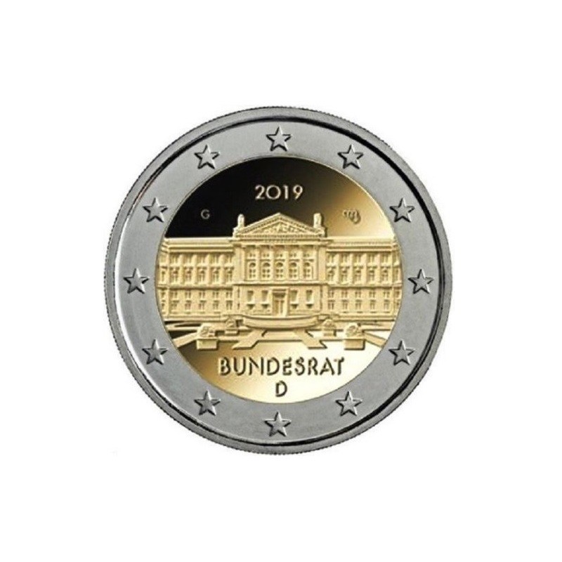 2 euros commémoratives allemagne 2019 bundesrat pieces de monnaie €