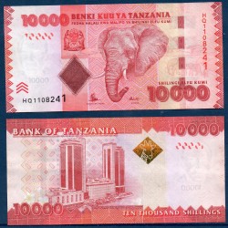 Tanzanie Pick N°44b, TTB Billet de banque de 10000 shillings 2015