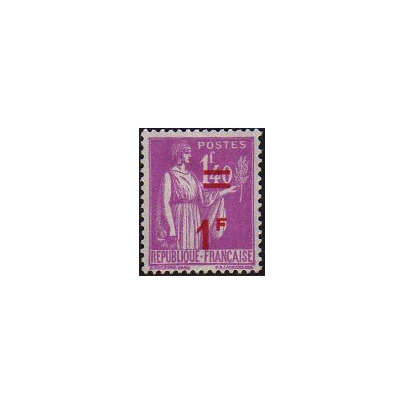 Timbre France Yvert No 484 Type paix