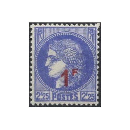 Timbre France Yvert No 487 Type Cérès