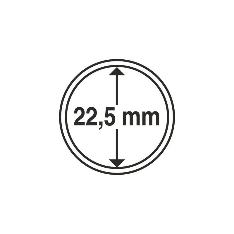 capsules diamètre 22,5 mm, pour pièces  20 cts euro