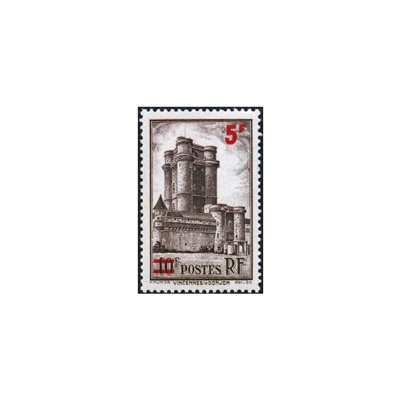 Timbre France Yvert No 491 Donjon du chateau de Vincennes