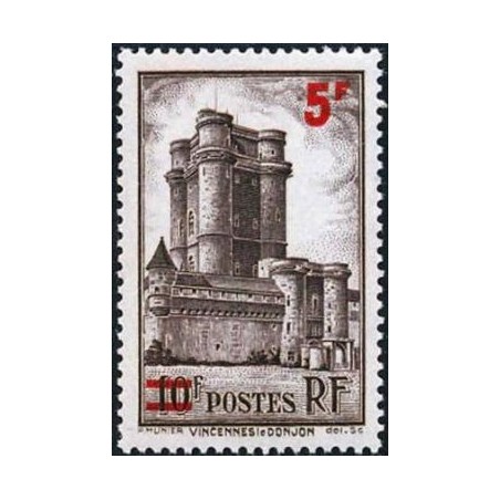 Timbre France Yvert No 491 Donjon du chateau de Vincennes