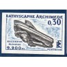 Timbre Yvert No 1368a non dentelé  neuf ** Bathyscaphe Archimède