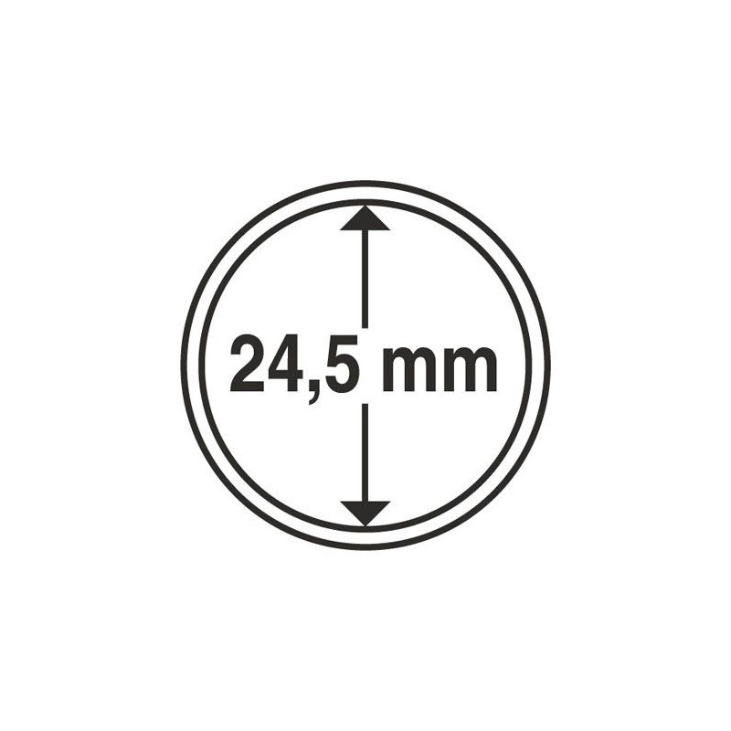 capsules diamètre 24,5 mm, pour pièces  50 cts euro