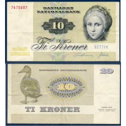 Danemark Pick N°48g, Billet de banque de 10 Kroner 1989
