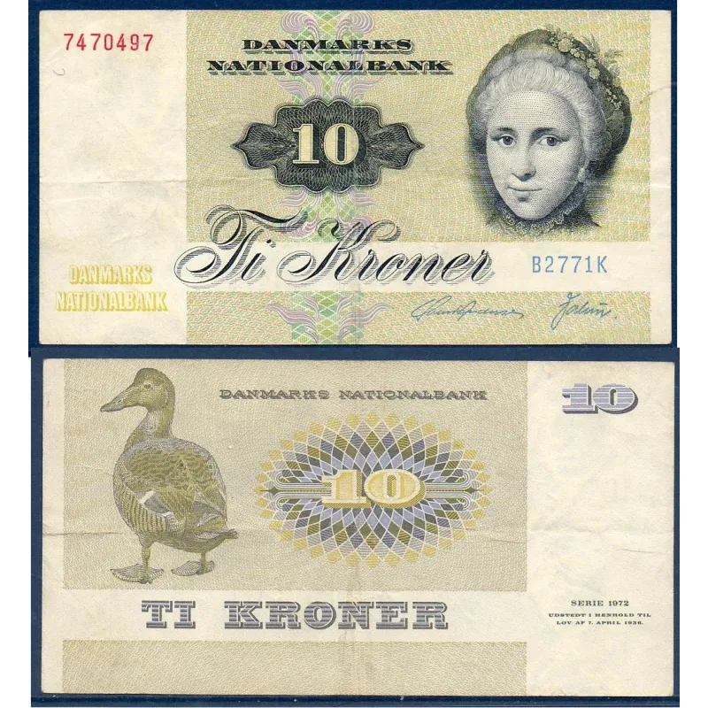 Danemark Pick N°48g, Billet de banque de 10 Kroner 1989 Danemark Pick N°48g, Billet de banque de 10 Kroner 1989