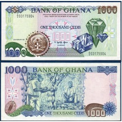 Ghana Pick N°29a, Billet de banque de 1000 Cedis 1991