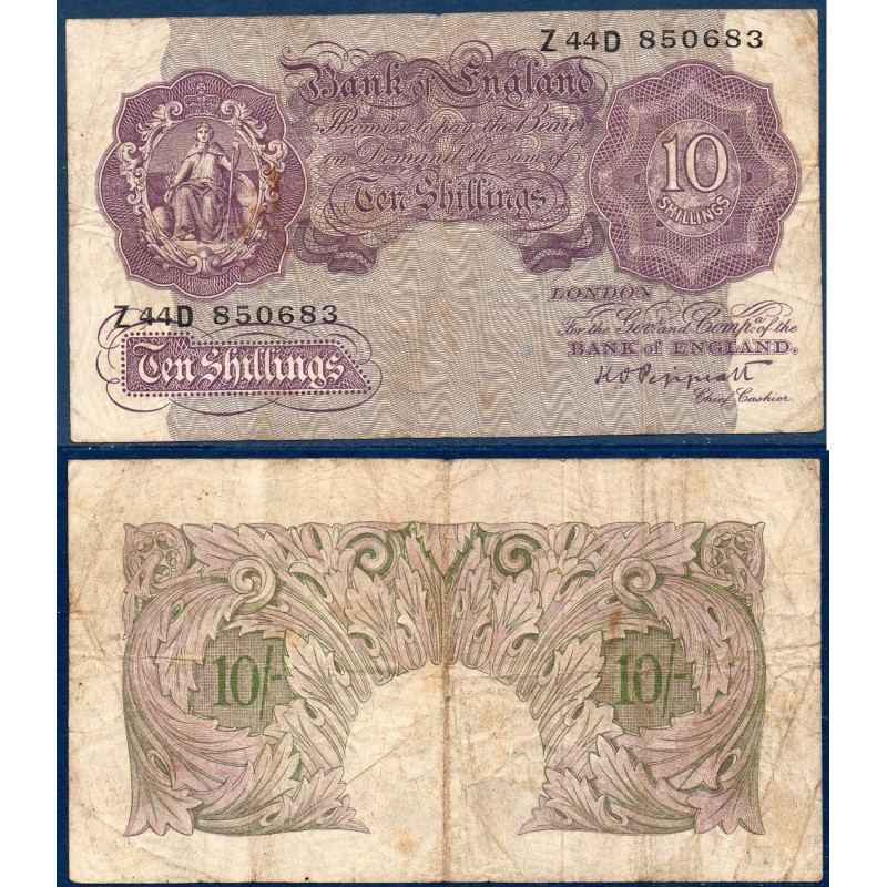 Grande Bretagne TB Pick N°366 de 10 shillings 1940-1948
