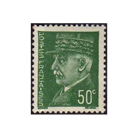 Timbre France Yvert No 508 Type Pétain (Hourriez)