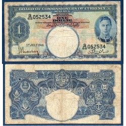 Malaisie Malaya Pick N°11, Billet de banque de 1 dollar 1941