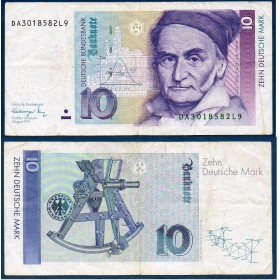 Allemagne RFA Pick N°38c, Billet de banque de 10  Mark 1993