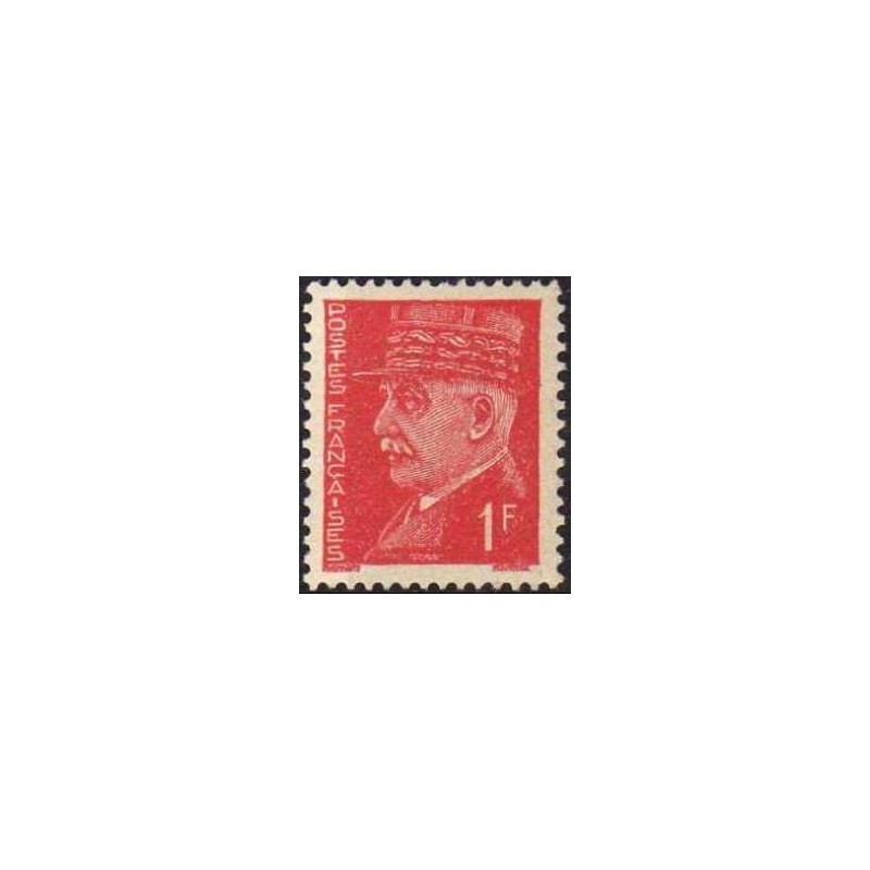 Timbre France Yvert No 514 Type Pétain (Hourriez)